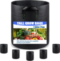 3 Gallon 5 Pack Grow Bags, Heavy Duty Nonwoven Aeration Fabric Plant Grow Pots for Vegetables