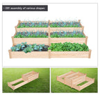 Yaheetech Raised Garden Bed Wooden Planter Box for Vegetables/Flowers, Wood
