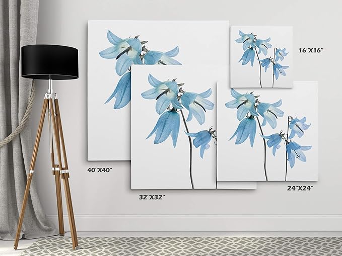Wexford Home Gorgeous Blue IV Gallery Wrapped Canvas Wall Art, 40x40,