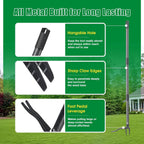 Weed Puller Tool, Stand Up Manual Weeder, Heavy Duty Garden Weeding Tool with 60 inch Long Handle,4 Claw Steel Head, Uprooting Dandelion Removal Gardening Tools for Lawn Grass Grabber