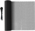 32.8 FT x 15.7 in Roll Mesh Fence, Versatile Black Plastic Fencing & Netting, Cuttable Animal Wire Mesh Fence, Durable Tree Trunk Protector, Suitable for Cat Dog Rabbit Barrier and Plant Protectors