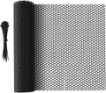 65.6 FT x 15.7 in Roll Mesh Fence, Versatile Black Plastic Fencing & Netting, Cuttable Animal Wire Mesh Fence, Durable Tree Trunk Protector, Suitable for Cat Dog Rabbit Barrier and Plant Protectors