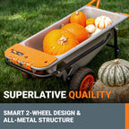 WORX Wheelbarrow Heavy Duty Dolly, 8-in-1 Aerocart Garden Cart, WG050