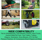 4.10/3.50-4" Inner Tubes, 2 Pack Heavy Duty 4.10 3.50-4/410/350-4 Replacement Tire Inner Tube with Bent Valve Stem for Wheelbarrow, Lawn Mower, Hand Truck, 4" Cart, Tractor, Dolly, Trailer, etc