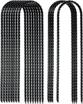 10"x2" Trampolines Wind Stakes Heavy Duty U Shape Galvanized Steel Trampoline Stakes Ground Anchors with Sharp End for Camping Tent, Garden Staples, Trampoline Pins (24)