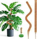 2 Pack 48 Inch Moss Pole Monstera Plant Support, Coir Moss Poles for Climbing Indoor Plants, Bendable Plant Stake Trellis for Potted Plant, Pothos, Philodendron