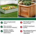 Vengarus 2 Pack 9x3x1FT Galvanized Raised Garden Bed Kit, Outdoor Metal Planter Box for Vegetables, Rectangular Steel Container, Easy Assembly (Silver)