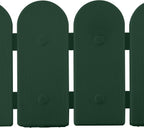 Evelyne Garden Border Edging: Wooden Fence Design - 8pcs Green Yard Landscaping Fence Liner Lawn Edge Barrier - 10ft Kit of Decorative Lawn Landscape Panels Elements -Landscaping Edging-GMT-10374-B08