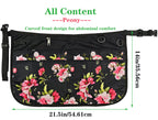 Bafelia Garden Apron for Women with 6 Pockets,Half Florist Apron (Peony)