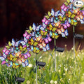 Solar Garden Lights Solar Lights Outdoor Waterproof Decorative 4 Pack with 144 LED 68 Butterfly Solar Lights for Garden Yard Decor Christmas Decorations, Gifts for Mother's Day Mom