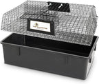 Rugged Ranch Ratinator Live Rat and Mouse Trap Cage, Humane Multi Catch Rodent Control - Indoor or Outdoor Large Metal Wire Catcher with Dual Door for Rats and Mice