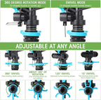 9 Pack Lawn Sprinklers for Yard Bulk Heavy Duty Water Sprinkler Head Adjustable 360 Degree Rotating Water Sprinklers Above Ground for Lawn Garden Flower Grass Irrigation Playtime