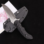 MASALONG Kni231 Full Tang Survival 9cr14mov Steel Knife With Belt Sheath For Bushcraft Camping Fixed Blade Knives