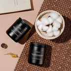 2 Pack Teakwood & Mahogany Candle | Scented Candles for Men, Man Gifts for Men - Masculine Candles - Soy Candle for Home Scented - 7oz Black Jar, Long Lasting