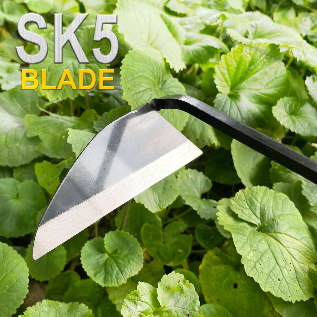 Japanese Wide Blade Gardening Tools I Premium Quality Hand Hoes/Weeding Sickle Have Very Sharp Edge for Quick Work