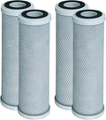 CFS – 4 Pack Radial Flow Carbon Water Filter Cartridges Compatible with CB3, GE FXUVC, FXULC, CBC-10 Models – Removes Bad Taste – Whole House Replacement Filter Cartridge – 0.5 Micron – 10" x 2.5"