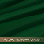 sancua Square Tablecloths 60x60 Inch Hunter Green, 2 Pack - Fabric Table Cloth for Square or Round Tables, Washable Polyester Table Cover for Christmas Dinner, Holiday Party, Display Tables