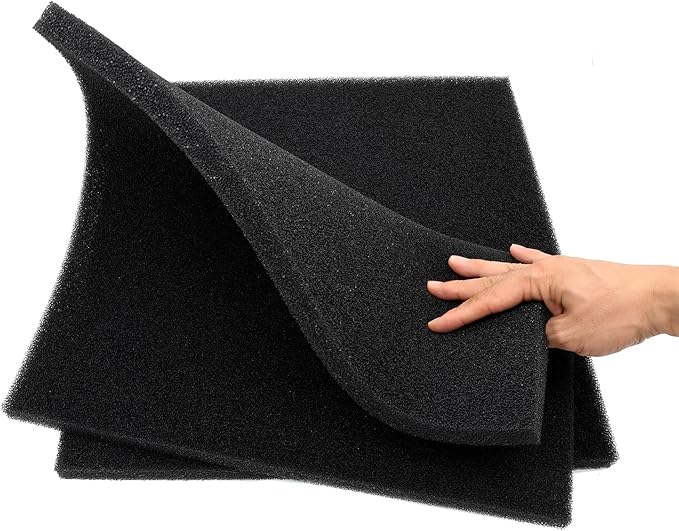 Aquarium Filter Bio Sponge Pad, Foam Sponges Filter Media, Cut fit it Filter Accessories for Fish Tanks and Ponds (18"x18"x0.8" (35PPI) 2 Pack)