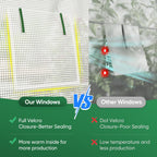 Quictent 25x10x6.6 FT Premium Greenhouse for Outdoors with 2 Door Frames