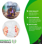 Gusseted Plastic Bags, 4 x 2 x 12 Inches. Pack of 1000 Clear Gusseted Poly Bags. 2 Mil Polyethylene Flat Bottom Bag with Side Gusset. Plastic Bread Bag. Clear Baggies for Treats