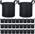Boao 30 Pack 3 Gallon Grow Bags Aeration Fabric Pots for Plants with Handles Thickened Non Woven Grow Pots Bulk Plant Bags for Garden Vegetable Flower