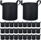 Boao 30 Pack 3 Gallon Grow Bags Aeration Fabric Pots for Plants with Handles Thickened Non Woven Grow Pots Bulk Plant Bags for Garden Vegetable Flower