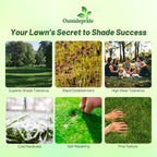 Outsidepride 1 Lb Supranova Shade Grass Mix of POA Supina & Rough Bluegrass - Shade Tolerant Grass Seed for Golf Courses, Athletic Fields, & Outdoor Lawns, OptiGrowth Coated for Seed Enhancement