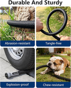Garden Hose, Flexible Ultra Lightweight Durable, Kink-Free Water Hose with 10 Function Sprayer - Non-Shrinking, Easy to Store, All-Weather, High-Pressure, Black (50 FT)