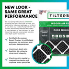 Filterbuy 15x20x1 Air Filter MERV 10 Odor & Allergy Defense with Activated Carbon (3-Pack), Electrostatic Pleated HVAC AC Furnace Filters Replacement, Made in USA (Actual Size: 14.50 x 19.50 x 0.75)
