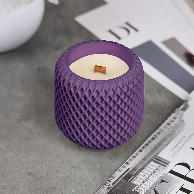 Scented Candles - Luxury Concrete Jar Candle for Home Scented, Soy Wax Candle - Relaxation Gift for Women, Premium Room Décor, Non-Toxic, Great Idea for Gifts and Special Occasions