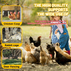 Welded Wire Fence, 6Ft x 50Ft 15Ga Chicken Wire Fencing, Garden Border Fencing Roll Metal Wire Mesh for Yard Vegetable Plant Protection Poultry Netting