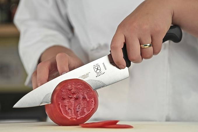 Mercer Culinary M22608 Millennia Black Handle, 8-Inch, Chef's Knife