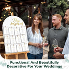 Wedding Seating Chart Board Display for Wedding Reception - Rustic Seating Chart for Reception Display, Find Your Seat Sign Wood Board Decor Ideas