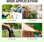 Giraffe Tools Garden Hose 75FT 1/2” Non-Expandable Lightweight Flexible Water Hoses Burst 600 psi with 9 Spray Function Nozzle Heavy Duty Hose