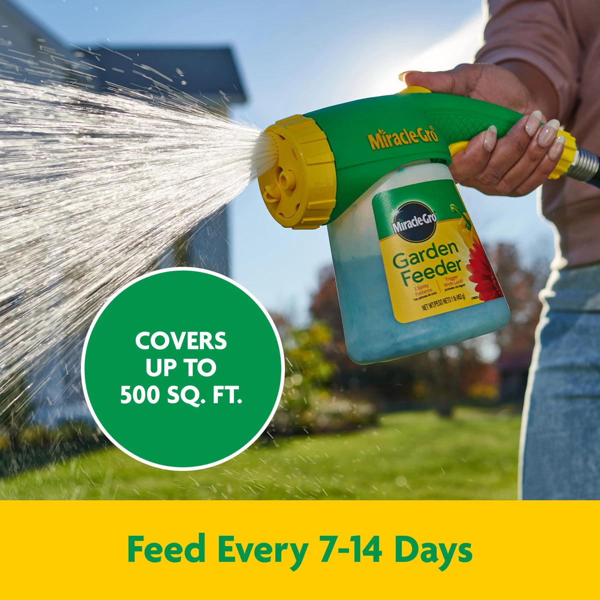 Miracle-Gro Garden Feeder with Water Soluble All Purpose Plant Food, 1 lb.