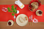 Solino Home Table Runner 90 Inches Long - Cotton Linen Hemstitch Poppy Red Table Runner 14 x 90 Inch for Halloween