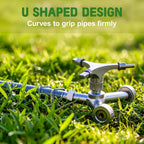 6 Inch Garden Stakes, 25 Pack Landscape Staples Anti-Rust 11 Gauge Galvanized Ground Stakes Pins for Yard Fabric, Lawns, Weed Barriers, Landscape Fabrics, Irrigation Hose