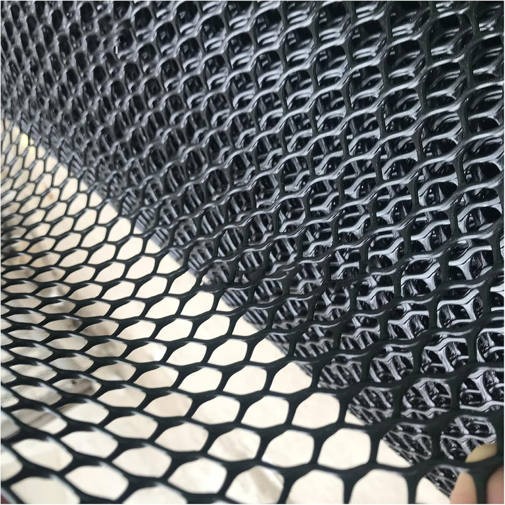 Plastic Chicken Wire Mesh Plastic Mesh Roll for Gardening Construction Barrier Netting Frame Crafts Plastic Mesh Fencing Poultry Fencing Garden Netting(Size:1.2cm mesh 1 * 20m,Color:Black)