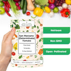 Woods Creek Seeds: San Marzano Tomato Seeds for Planting - Heirloom Tomato Seeds for Planting Outdoors, Indoors, Patio or Home Plant Garden - Non-GMO Seed Pack of Tomatoes for Italian Paste Variety