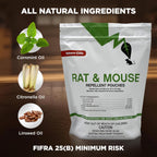 Nature-Cide Rat & Mouse Pouches - Plant-Based Formula for Indoor & Enclosed Spaces - Fresh Mint Aroma, 45-60 Day Use - 25 sq ft Coverage per Pouch (Pack of 12)