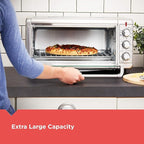 BLACK+DECKER Crisp 'N Bake Air Fry Countertop Convection Toaster Oven, XL Capacity, 8-Slice, 5-in-1, Fits 9” x 13” pan,12” Pizza, 60-Min Timer, Bake, Broil, Air Fry, Toast, Keep Warm, Stainless Steel