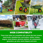 11x4.00-5 11x4.50-5 11x5.00-5 Inner Tubes, 2 Pack Heavy Duty Replacement Tire Inner Tubes with Bent Valve Stem for Wheelbarrows, Lawn Mowers, Hand Trucks, Trailers, Snow blowers, etc