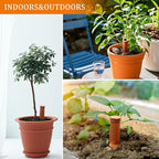 30 oz Terracotta Plant Watering Globes(3Packs), Self-Watering Clay Irrigation Device, Automatic Slow-Release Watering for Indoor & Outdoor Plants, Up to 2 Weeks, for Vacations & Large Potted Plants
