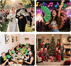Custom Fans with Your Photo/Text - 13 Inch Personalized Folding Hand Fan for Line Dancing, Weddings, Parties | Decorative Gift for Women, Church Events & Dance Performances (5, 13 Inch)