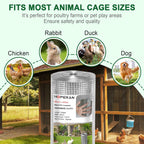 HOPERAN Hardware Cloth 1/2 Inch 48 x 100 ft - 19 Gauge Chicken Wire Fencing, Galvanized Wire Mesh Roll, Welded Wire Fence, Chicken Coop Wire Fence Gopher Wire Rabbit Wire Poultry Netting Cage