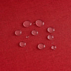 NLMUVW Red Linen Tablecloth Round, Water Resistant Textured Table Cloth Christmas Table Cover for Kitchen Dining Coffee Patry, 36 Inch