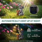 Garden Decor Watering Elephant Statues, Housewarming, Birthday Gifts for Women Mom Grandma, Garden Sculptures- Outdoor Statue Solar Lights Ornament for Yard Patio Balcony