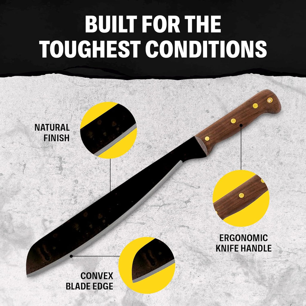 Condor Tool & Knife Tactical Machete with Walnut Handle
