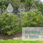 Bird Netting for Garden, Fetanten 13 x 16.5 FT Netting for Garden Protection Vegetables Fruit Trees Blueberry from Birds Deer Poultry, Heavy Duty Woven Mesh Net Animal Fencing with Ties and Staples