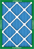 Filterbuy 24x30x1 Air Filter MERV 13 Optimal Smoke & Allergy Defense (3-Pack), Electrostatic Pleated HVAC AC Furnace Filters Replacement, Made in USA (Actual Size: 23.88 x 29.88 x 0.75)